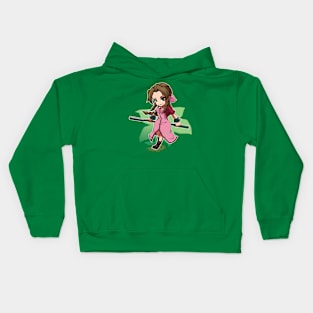 Aerith Gainsborough Chibi Kids Hoodie